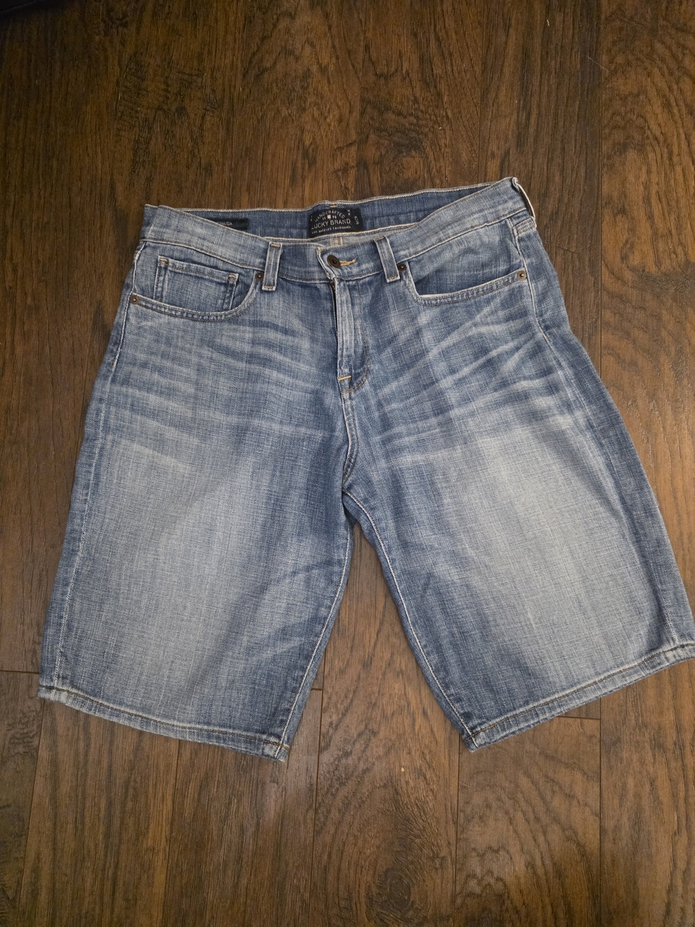 Lucky Brand Faded Blue Denim Bermuda Shorts